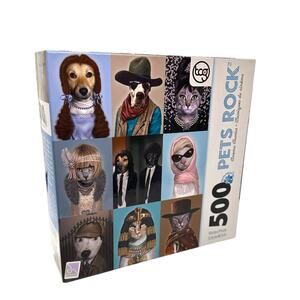 Pets Rock Cinema Classics 500 Piece Jigsaw Puzzle Sealed New in Box Family Fun